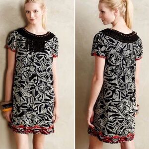 Anthropologie Floreat Abelia Boho Shift dress